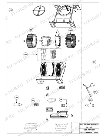 Взрыв-схема вытяжки Beko CTB 6407 W (8912780200) - BEKO CTB 6407 W-1